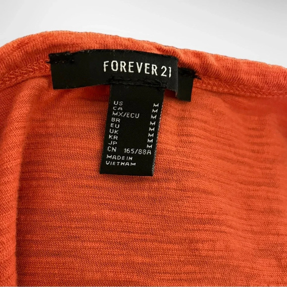 FOREVER 21 Women's Rust/Orange Sleeveless Skater Mini Dress Medium | EUC - Picture 7 of 8